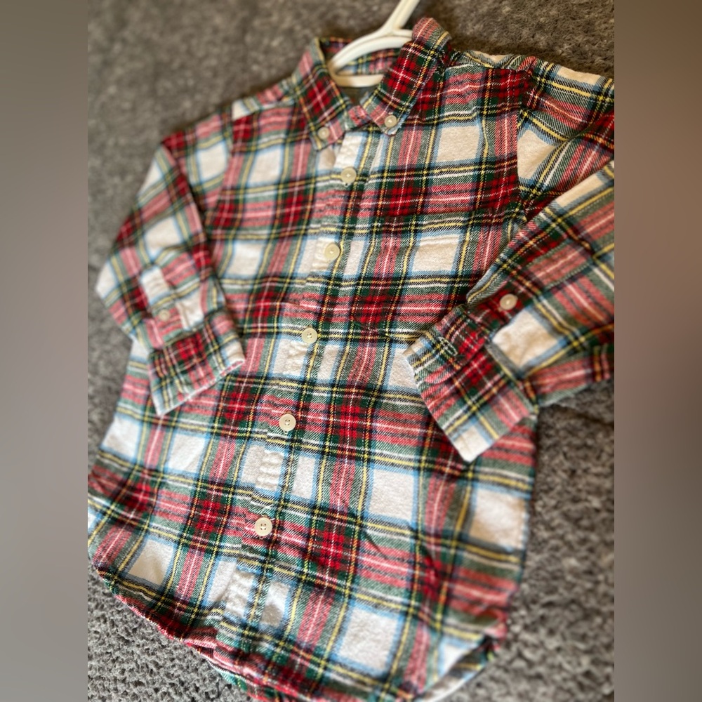 Baby Gap Plaid Flannel Button Up Shirt - Size 4